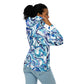 Onde Blu - Felpa Unisex con Cappuccio e Zip