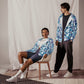 Onde Blu - Felpa Unisex con Cappuccio e Zip