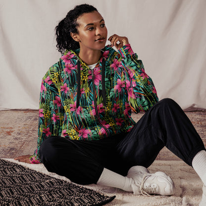 Rose - Felpa Unisex con Cappuccio e Zip