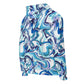 Onde Blu - Felpa Unisex con Cappuccio e Zip