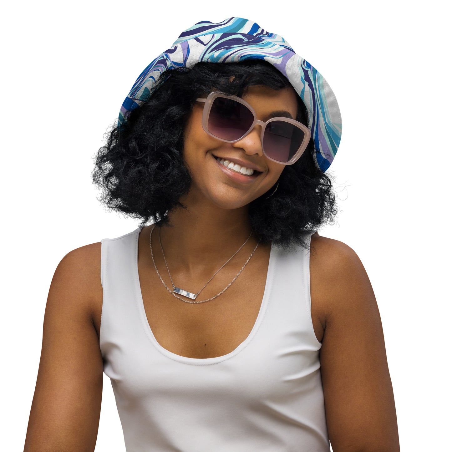 Onde Blu - Cappello Unisex modello Pescatore