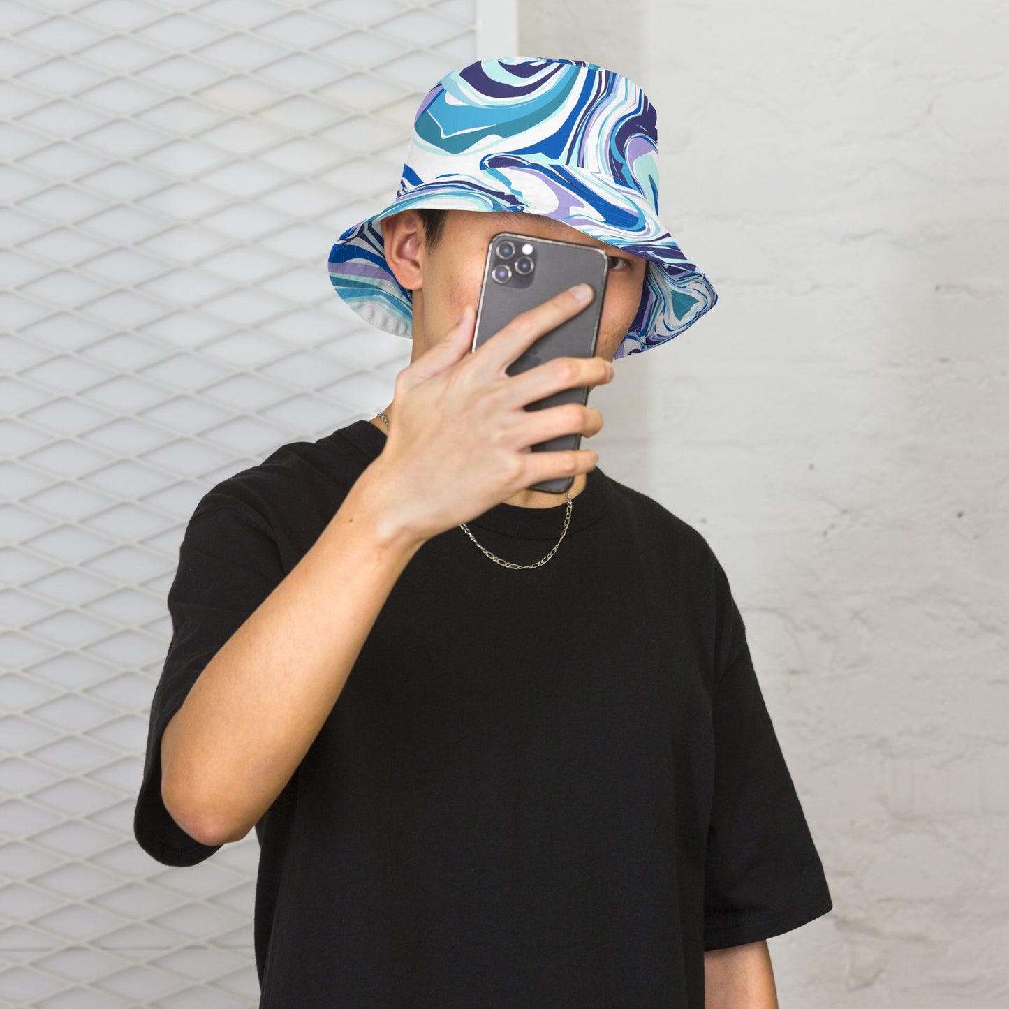 Onde Blu - Cappello Unisex modello Pescatore