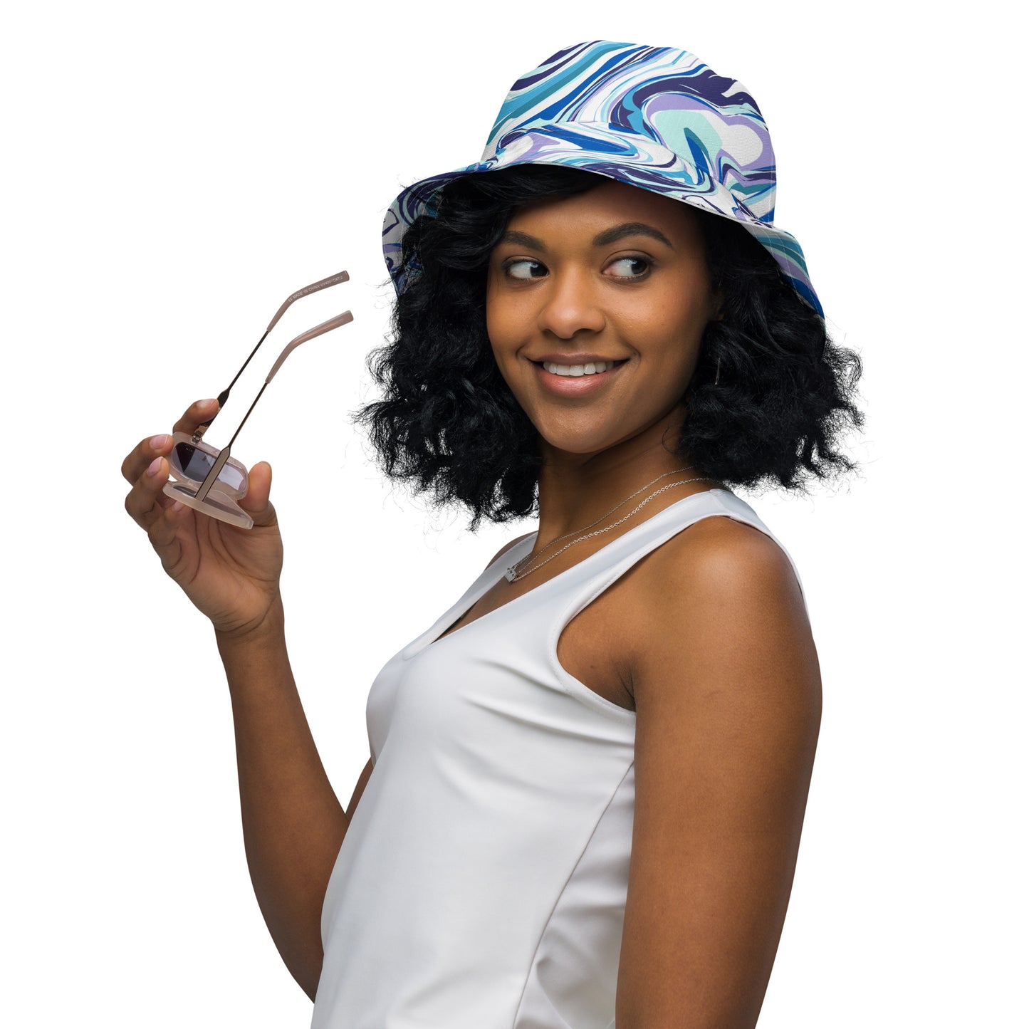Onde Blu - Cappello Unisex modello Pescatore