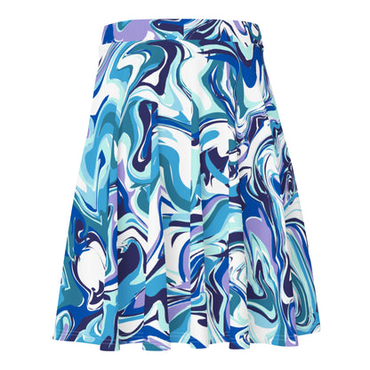 Onde Blu-  Gonna a Pieghe