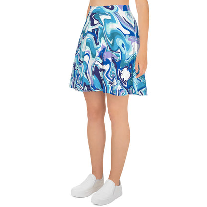 Onde Blu-  Gonna a Pieghe