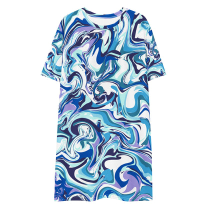 Onde Blu-  Vestito T-Shirt