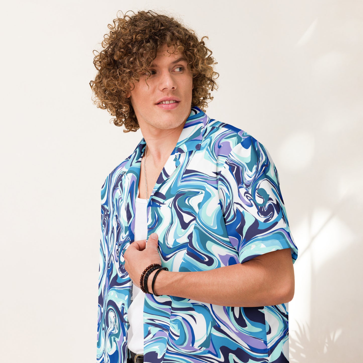 Onde Blu - Camicia Unisex