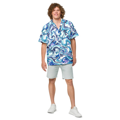 Onde Blu - Camicia Unisex