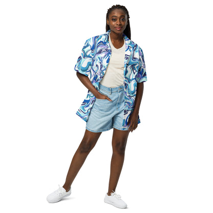 Onde Blu - Camicia Unisex