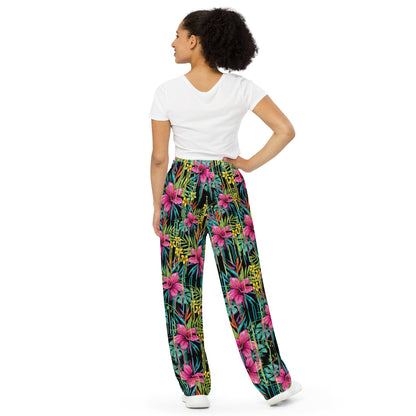 Rose - Pantaloni Unisex a Gamba Larga