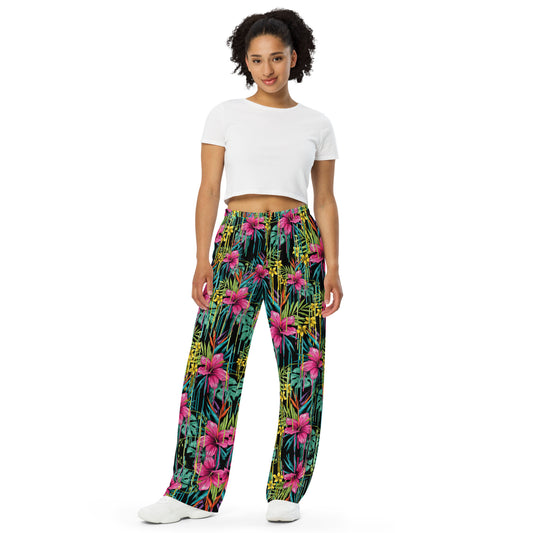 Rose - Pantaloni Unisex a Gamba Larga