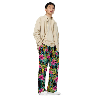 Rose - Pantaloni Unisex a Gamba Larga