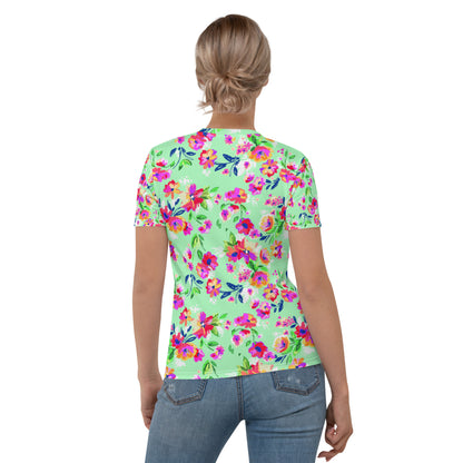 Fiorellini - T-Shirt Girocollo Donna -