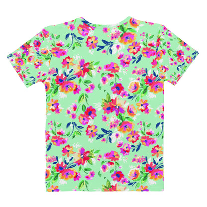 Fiorellini - T-Shirt Girocollo Donna -