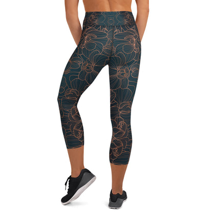 Orchidea - Yoga Capri Leggings