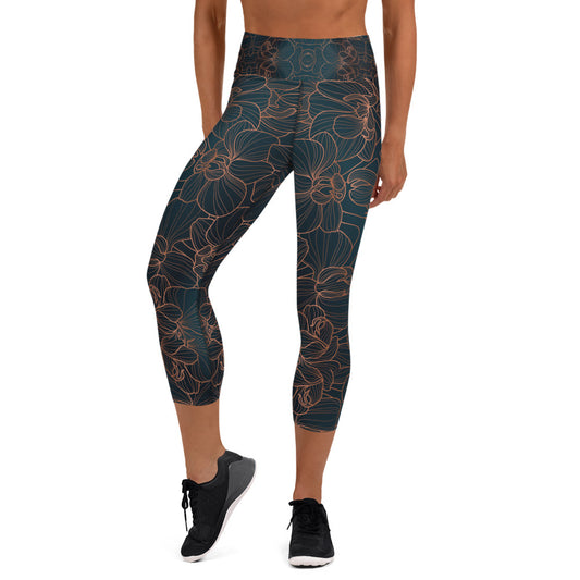 Orchidea - Yoga Capri Leggings