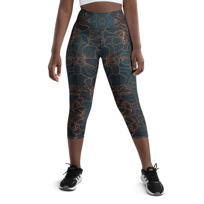 Orchidea - Yoga Capri Leggings