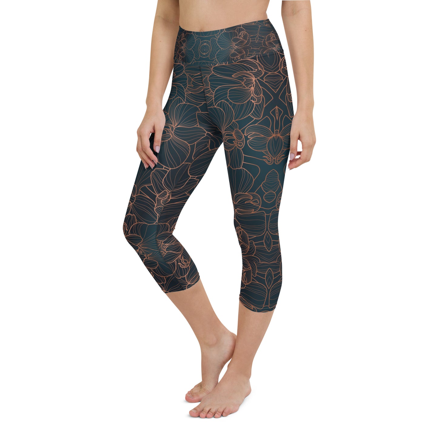 Orchidea - Yoga Capri Leggings