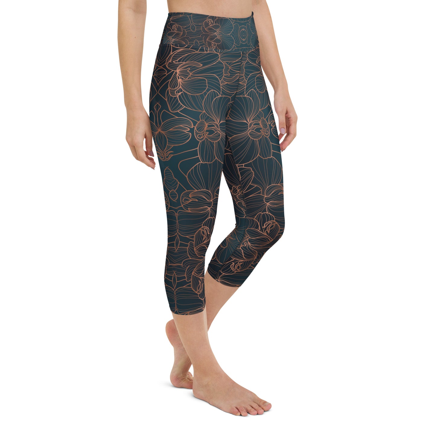 Orchidea - Yoga Capri Leggings