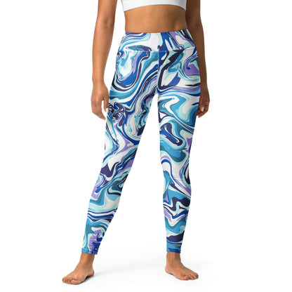 Onde Blu- Yoga  Leggings