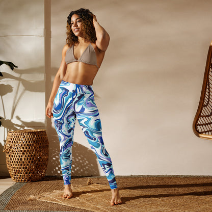 Onde Blu- Yoga  Leggings