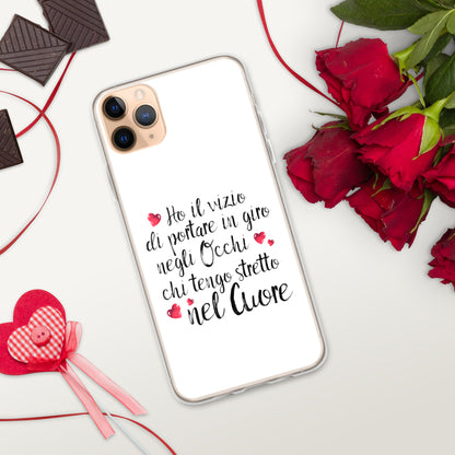 Ho il vizio di...Cover iPhone® trasparente