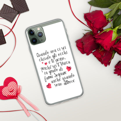 Quando non ci sei...per Lei -  Cover iPhone® trasparente