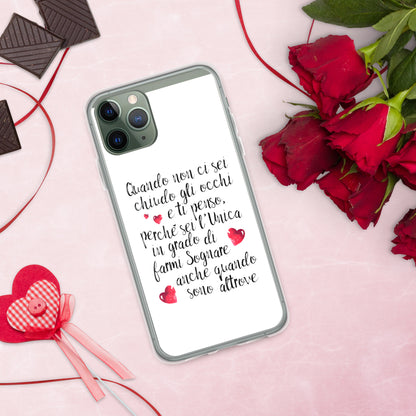 Quando non ci sei...per Lei -  Cover iPhone® trasparente