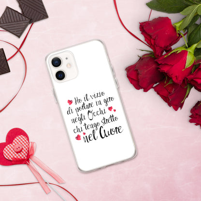 Ho il vizio di...Cover iPhone® trasparente