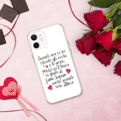 Quando non ci sei...per Lui - Cover iPhone® trasparente