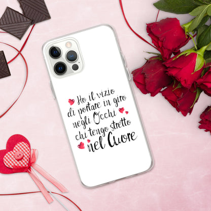 Ho il vizio di...Cover iPhone® trasparente