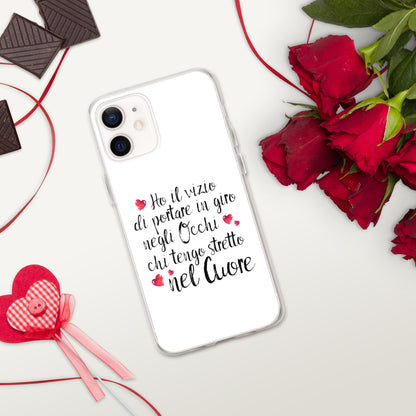 Ho il vizio di...Cover iPhone® trasparente