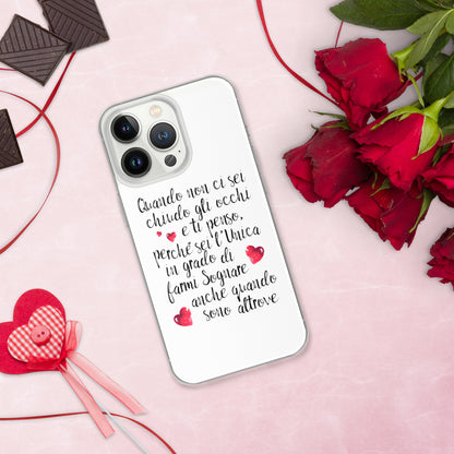 Quando non ci sei...per Lei -  Cover iPhone® trasparente