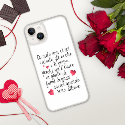 Quando non ci sei...per Lui - Cover iPhone® trasparente