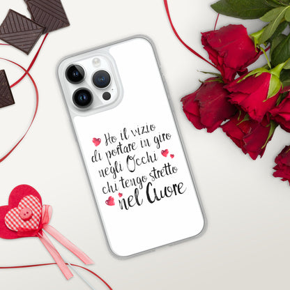 Ho il vizio di...Cover iPhone® trasparente