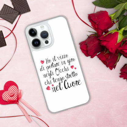 Ho il vizio di...Cover iPhone® trasparente