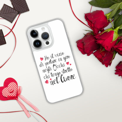 Ho il vizio di...Cover iPhone® trasparente