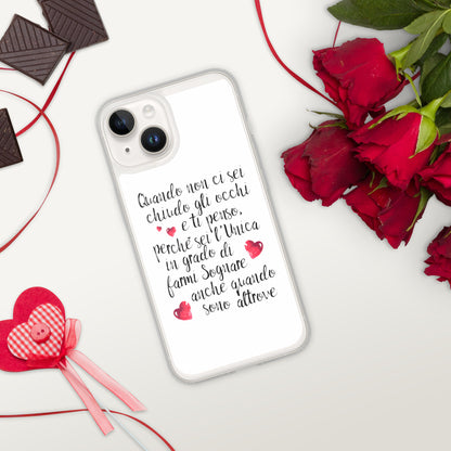 Quando non ci sei...per Lei -  Cover iPhone® trasparente