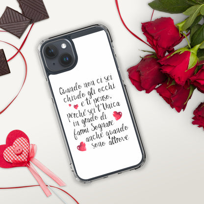 Quando non ci sei...per Lei -  Cover iPhone® trasparente