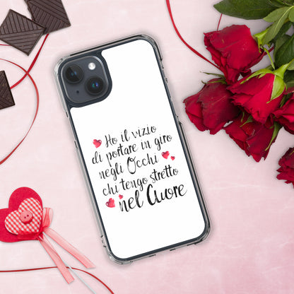 Ho il vizio di...Cover iPhone® trasparente