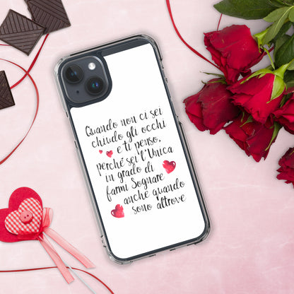 Quando non ci sei...per Lei -  Cover iPhone® trasparente