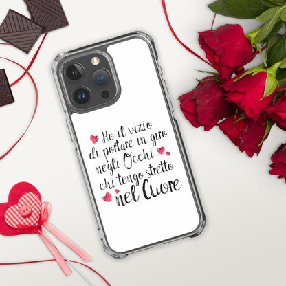 Ho il vizio di...Cover iPhone® trasparente