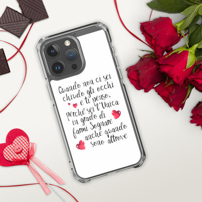 Quando non ci sei...per Lei -  Cover iPhone® trasparente