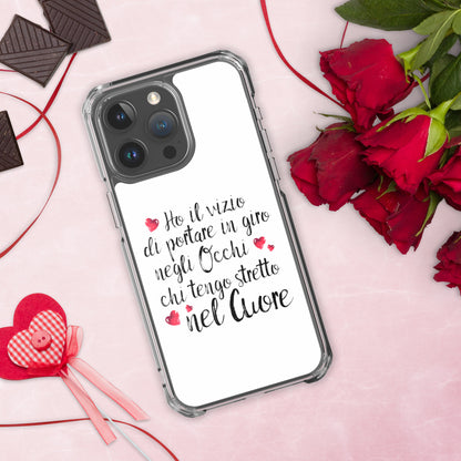 Ho il vizio di...Cover iPhone® trasparente