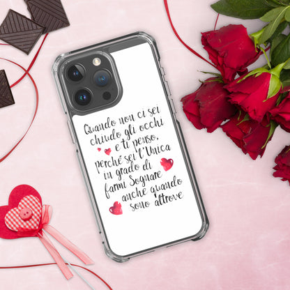Quando non ci sei...per Lei -  Cover iPhone® trasparente