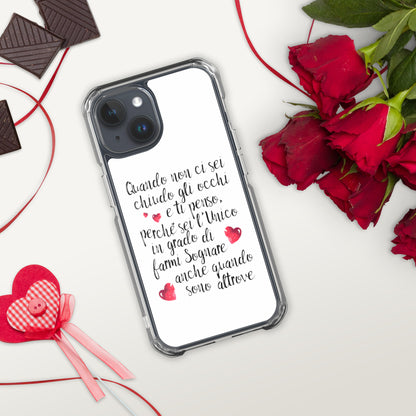 Quando non ci sei...per Lui - Cover iPhone® trasparente