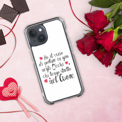 Ho il vizio di...Cover iPhone® trasparente