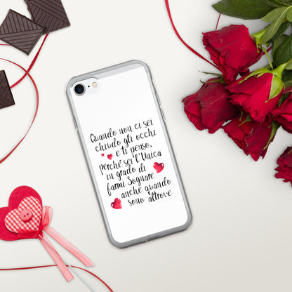 Quando non ci sei...per Lei -  Cover iPhone® trasparente