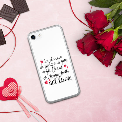 Ho il vizio di...Cover iPhone® trasparente