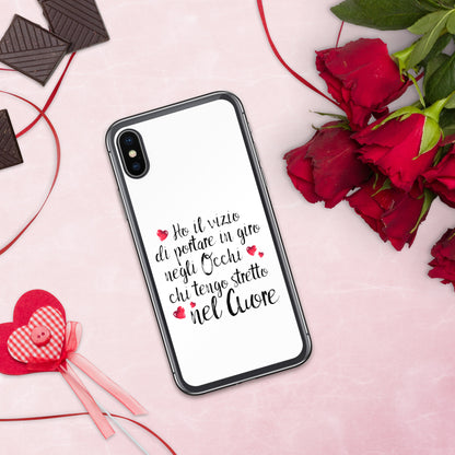 Ho il vizio di...Cover iPhone® trasparente